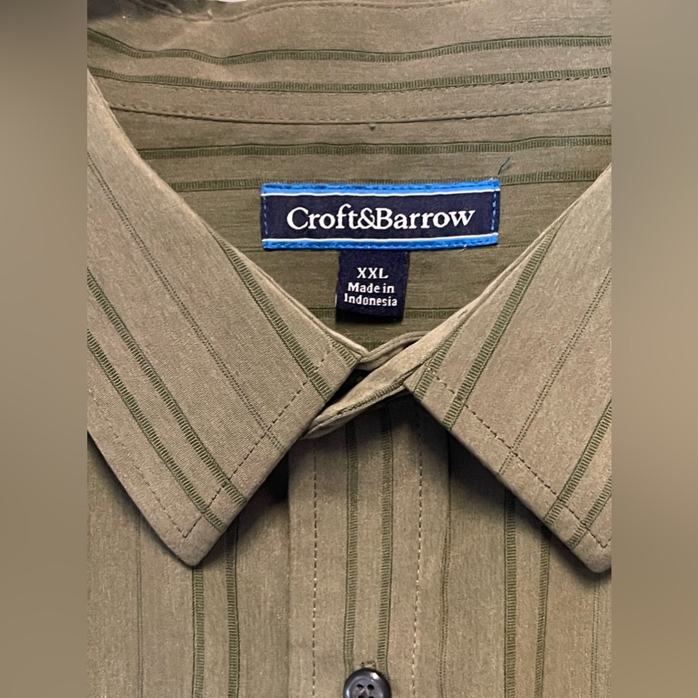 - Croft & Barrow Men’s Button Up Casual Long Sleeve Shirt Size XXL